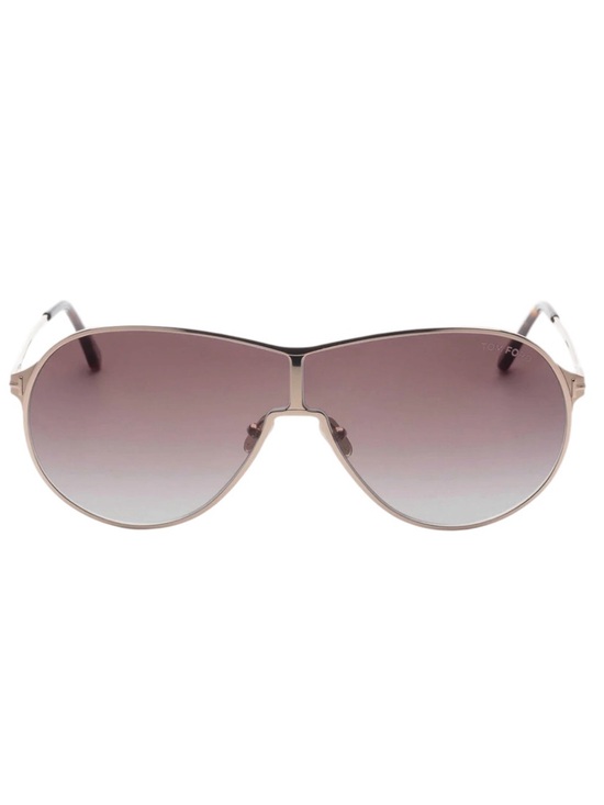Tom Ford Gaia TF1174 28K Rose Gold Aviator Sunglasses Italy w/ Case NWT